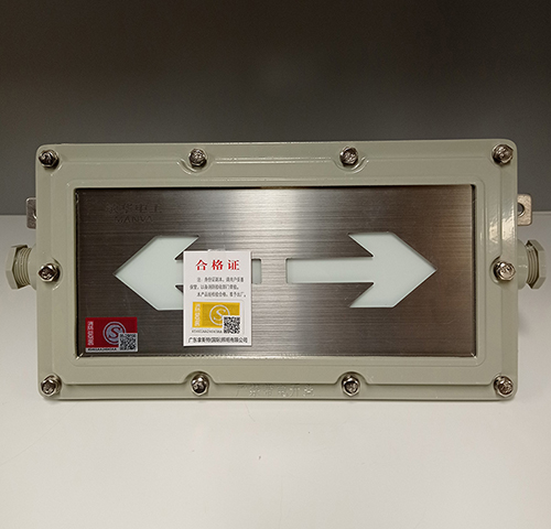敏华电工集电集控单面不锈钢面板防爆安全出口指示灯M8453-M8457(N-BLJC-1LROEⅠ0.5WZFY)